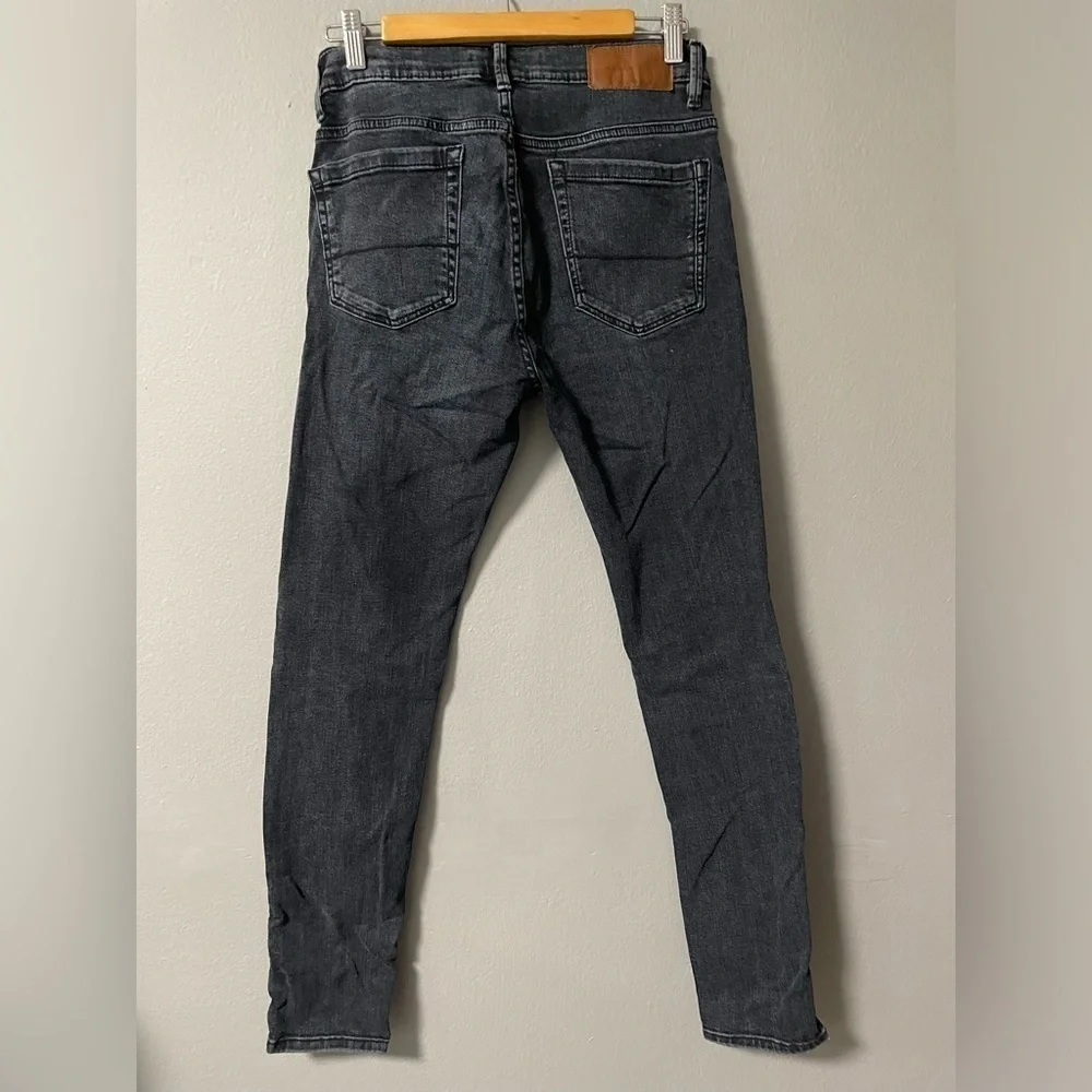 Mango Man Jude Skinny black stretchy jeans in size 30